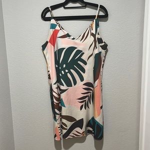 🔴Shein tropical pattern dress